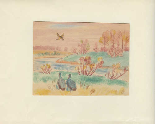 Тырса Николай Андреевич. Куропатки на берегу